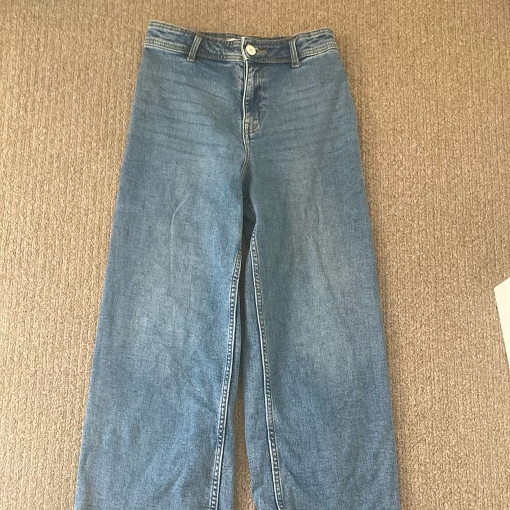 Zara wide leg sailor jeans